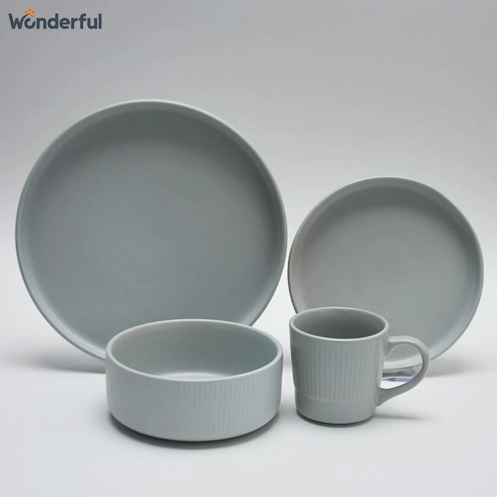 Sky Blue Pottery Dinnerware Sets